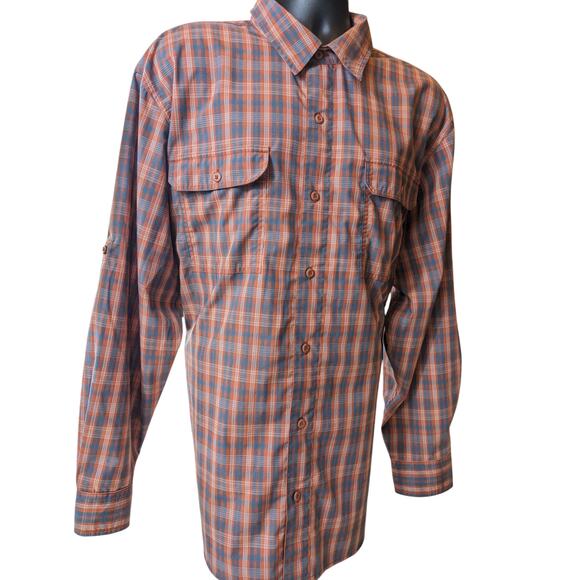Redhead Shirt Mens 2XL Plaid Long Sleeve Button Up Hiking Outdoor Top Hunting - Picture 4 of 14